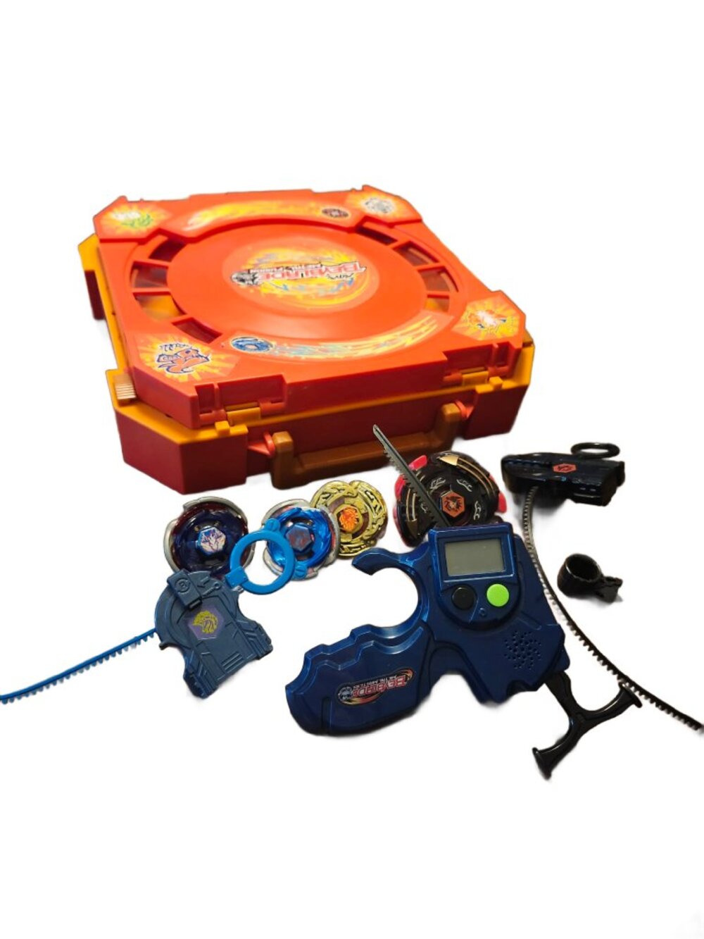 Beyblade Toy Lot with Arena Carrying Case